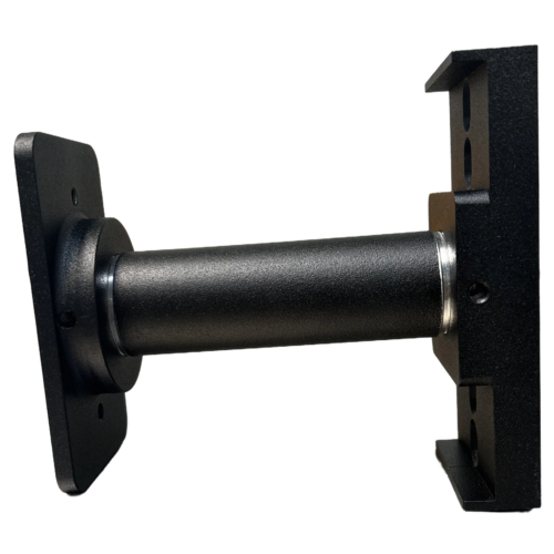 Side view of a black Guardian Mini Extension Bracket